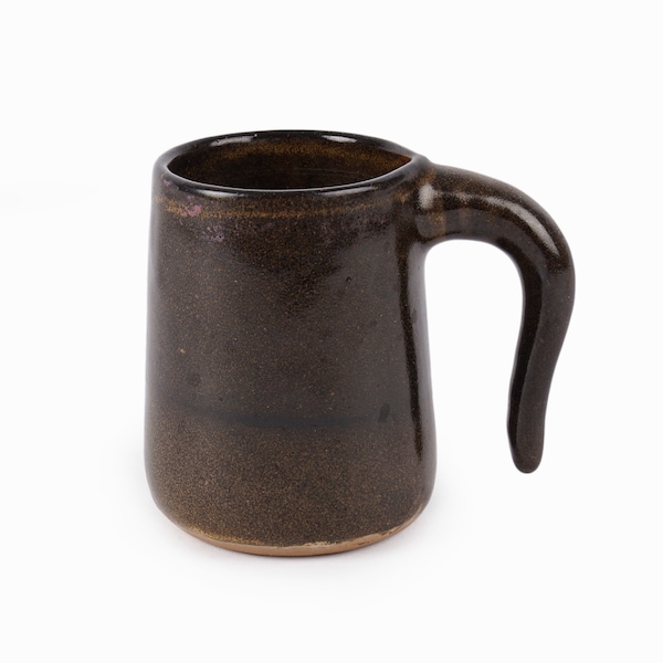 Edna Arnow Ceramic Cup Dark Brown Coffee Mug