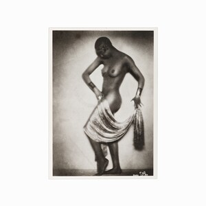 Jaren 80 Fotofolio Postkaart Josephine Baker Postkaart Vintage