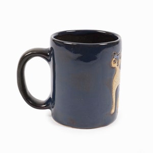 Mara Mex Ceramic Mug Coffee Tea Cup Cat Design Mexican Pottery image 4