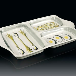 Italian Ceramic Tray Serving Platter Hors d'oeuvre Mid Century Modern Modern image 1