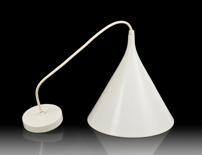 Nessen Studios Lamp Fixture Greta Von Nessen White Ceiling Lamp New York Mid Century Modern image 1