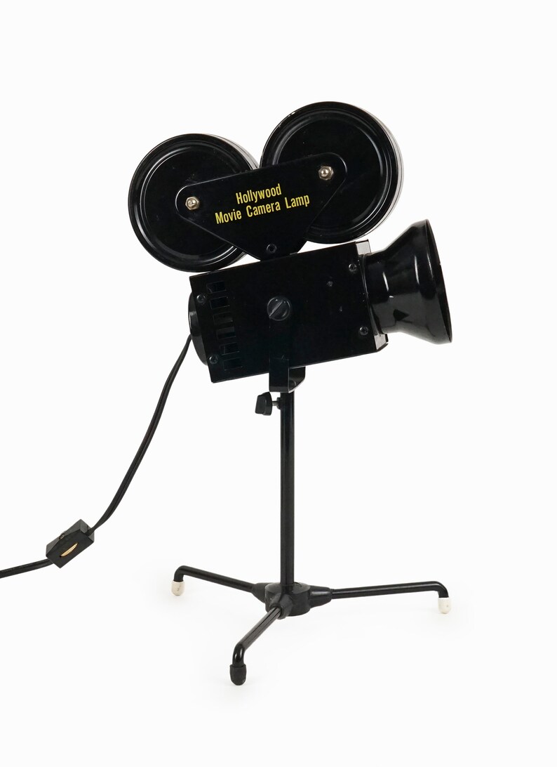 Hollywood Movie Camera Desk Lamp Spotlight Reflector Mid Etsy