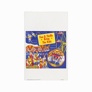 Póster Co. del triángulo del carnaval de los años 60 Lámina rígida