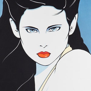 Vintage Acrylic Painting on Canvas after Patrick Nagel image 4