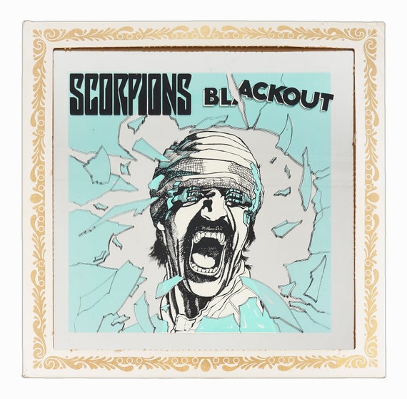 Vintage Carnival Fair Prize Mirror Scorpions Blackout Music - Etsy
