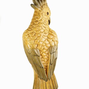 Sergio Bustamante Style Parrot Sculpture Papier Mache Bird image 5