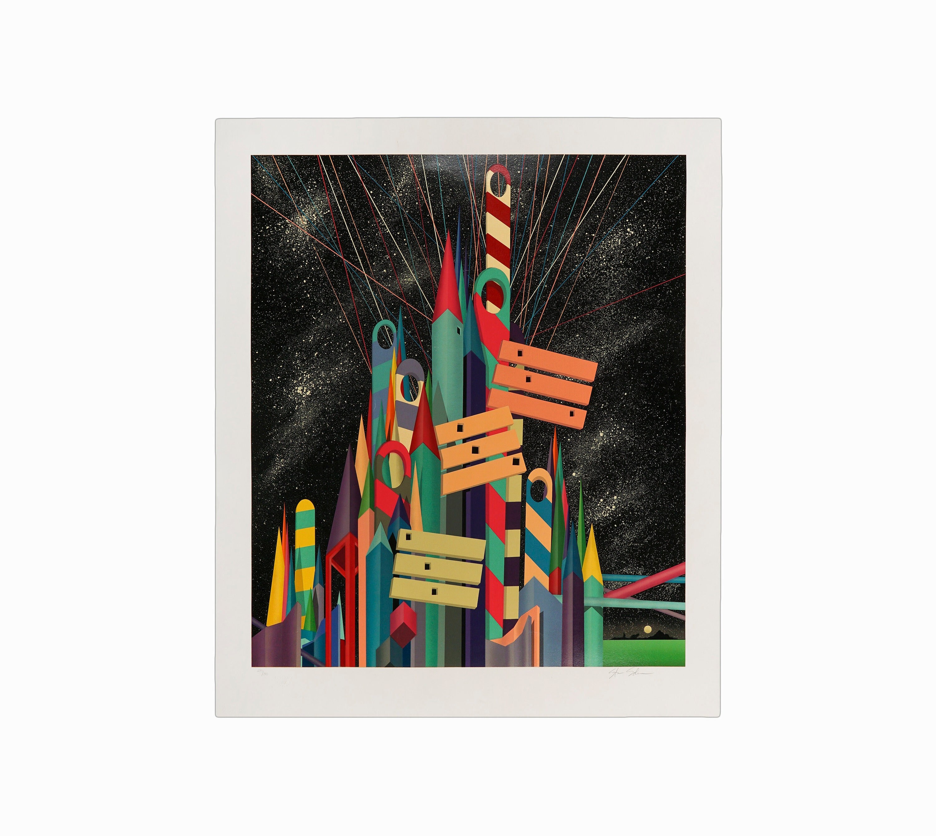Stan Solomon Neogeo "Future Way" Serigraph on Paper Abstract