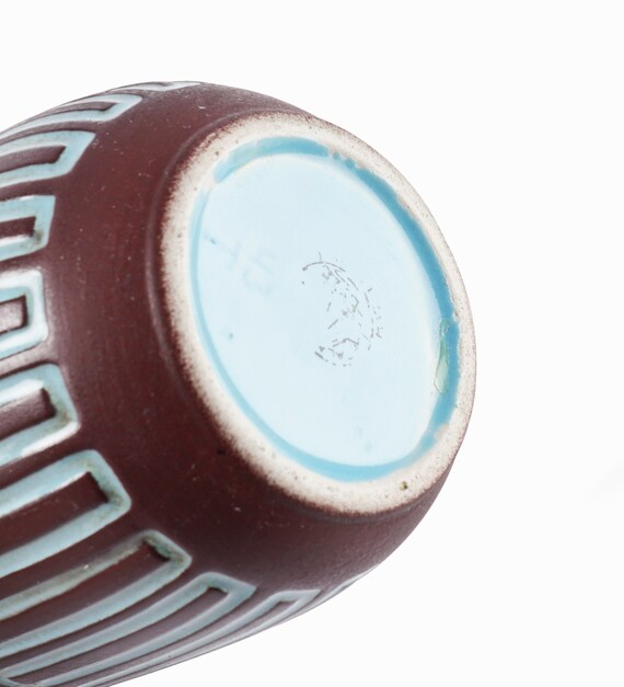 1959-62 Berit Ternell Ceramic Vase Gefle Upsala Ekeby Sweden Mid