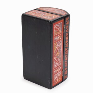 Traditional Hand-painted Wooden Box Olinal Mexico Vintage - Etsy