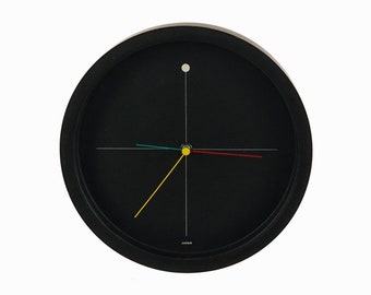 Shohei Mihara Postmodern Wall Clock Wakita Japan Japanese Designer Black