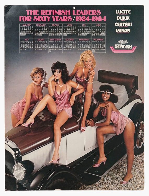 1984 Dupont Pin up Girl Calendar Poster Automotive Rolls Royce - Etsy 1984-dupont-pin-up-girl-calendar-poster-automotive-rolls-royce-etsy
