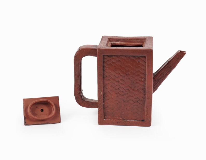 Shudei Red Clay Ceramic Teapot Japan Kyusu Tea image 7