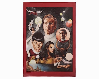 1982 Sat Nam Kaur Star Trek Poster Vintage