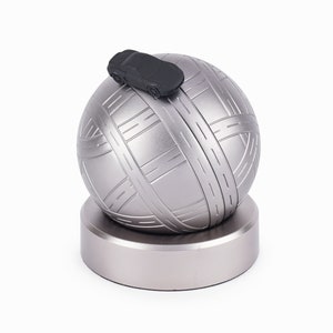 Vintage Magnet Sculpture Metal Ball & Car image 1