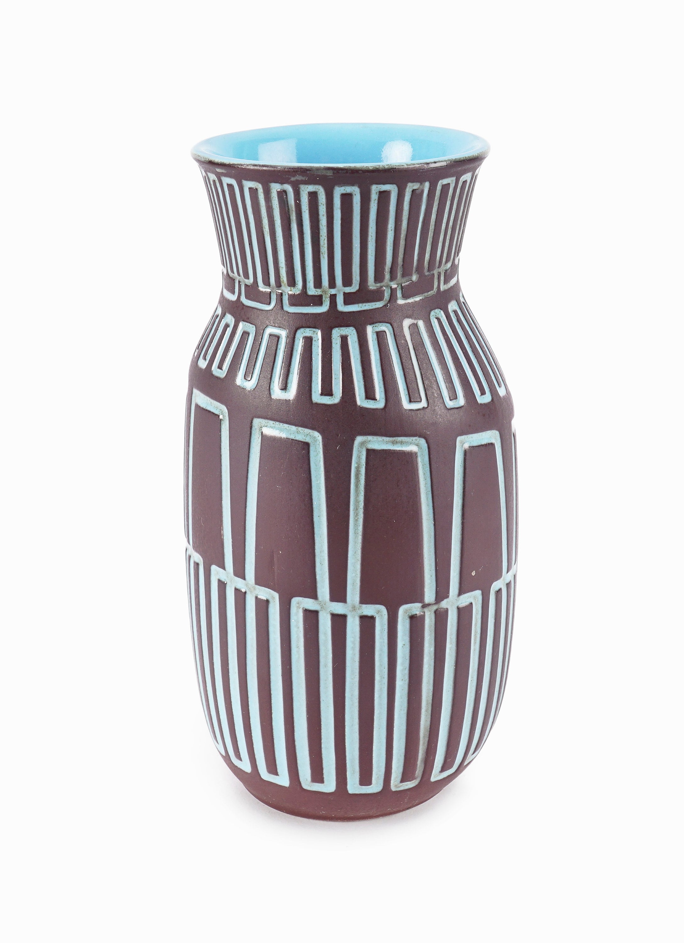 Gefle/UpsalaEkeby＊ATLANTICA＊・* 1959-62 Berit Ternell Ceramic Vase Gefle Upsala Ekeby Sweden Mid