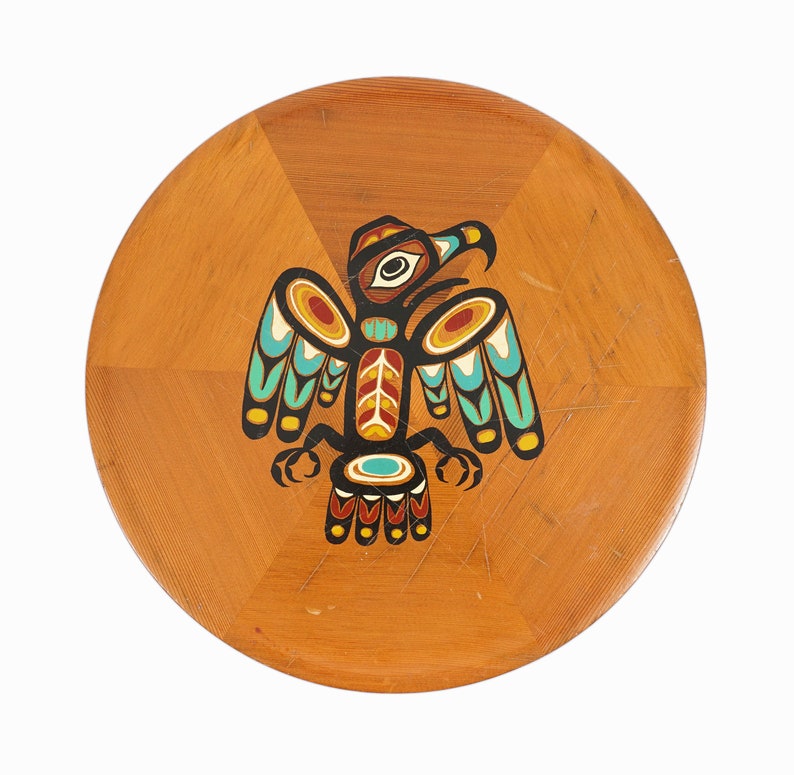 First Nations Wooden Decorative Plate Canada image 2