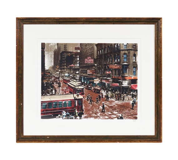 Vintage Chicago Serigraph on Paper