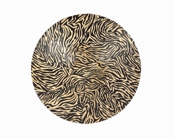 Corrugated Cardboard Large Bowl Zebra Pattern