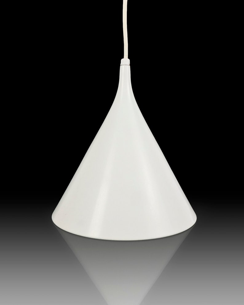 Nessen Studios Lamp Fixture Greta Von Nessen White Ceiling Lamp New York Mid Century Modern image 3