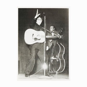 Cartão postal fotofólio dos anos 80 Elvis Presley Cartão postal vintage