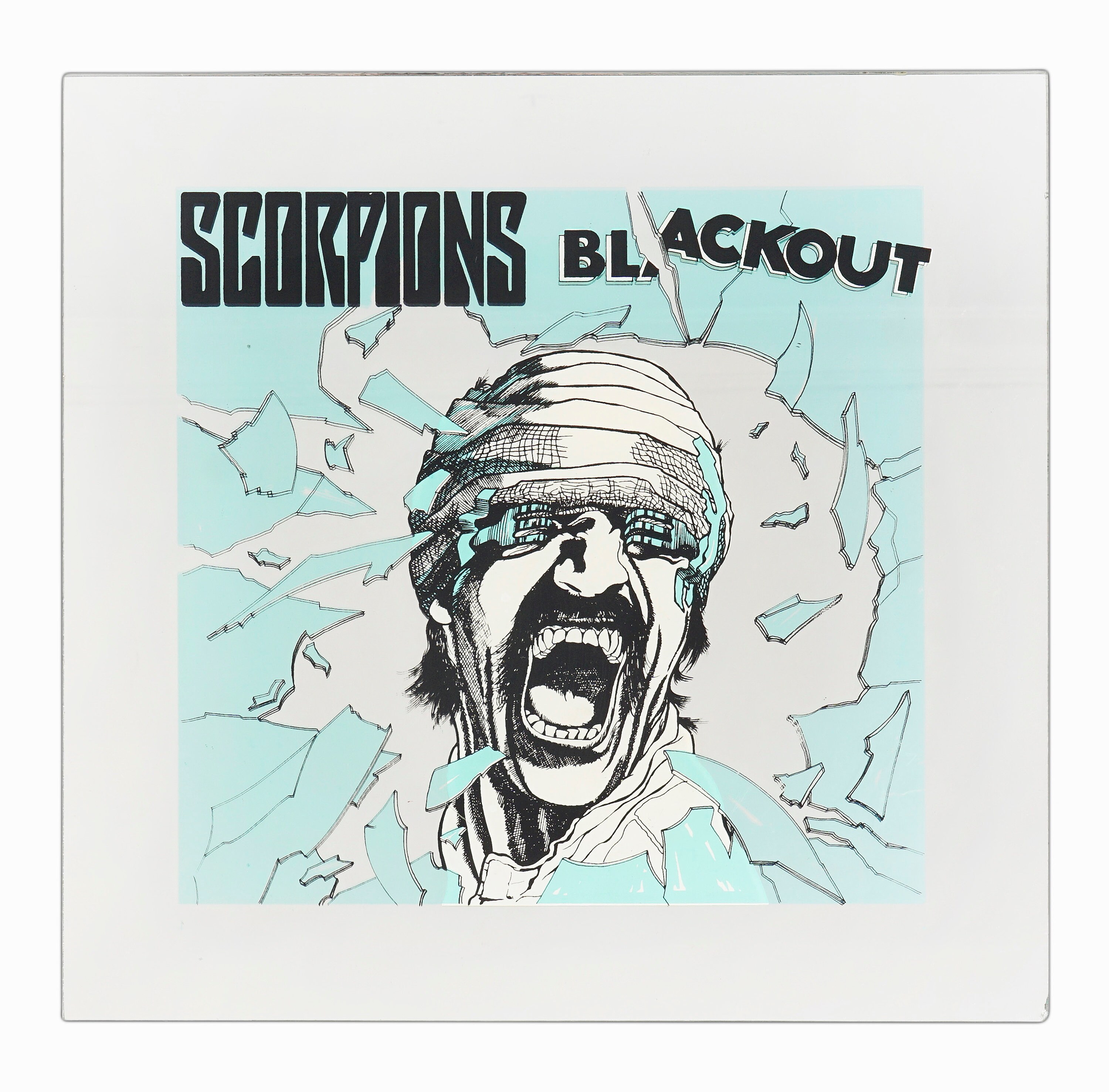 SCORPIONS BLACKOUT サイン入り Scorpions - Blackout Limited Signature Edition LP Cover Custom