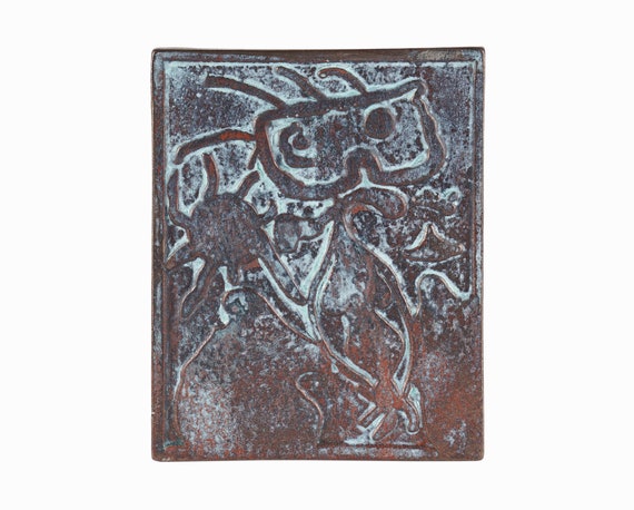 Plaster of Paris Cast Plaque after 1938 Joan Miró Bronze Plate XX Siecle No. 4