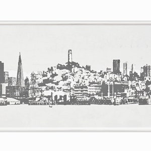 Harry Hambly Tin Foil Print San Francisco Skyline image 2