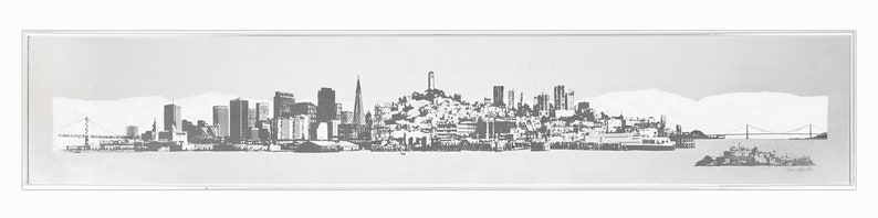 Harry Hambly Tin Foil Print San Francisco Skyline image 2
