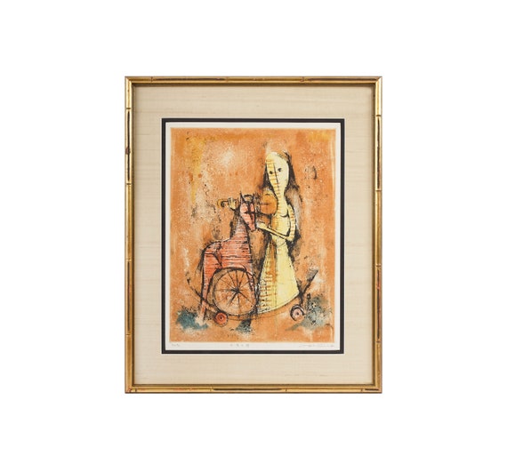 渡会淳介「木馬の詩」 アクアチント版画 - Etsy 日本