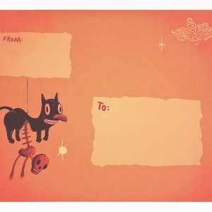 Gary Baseman Envelope Black Cat Serenade