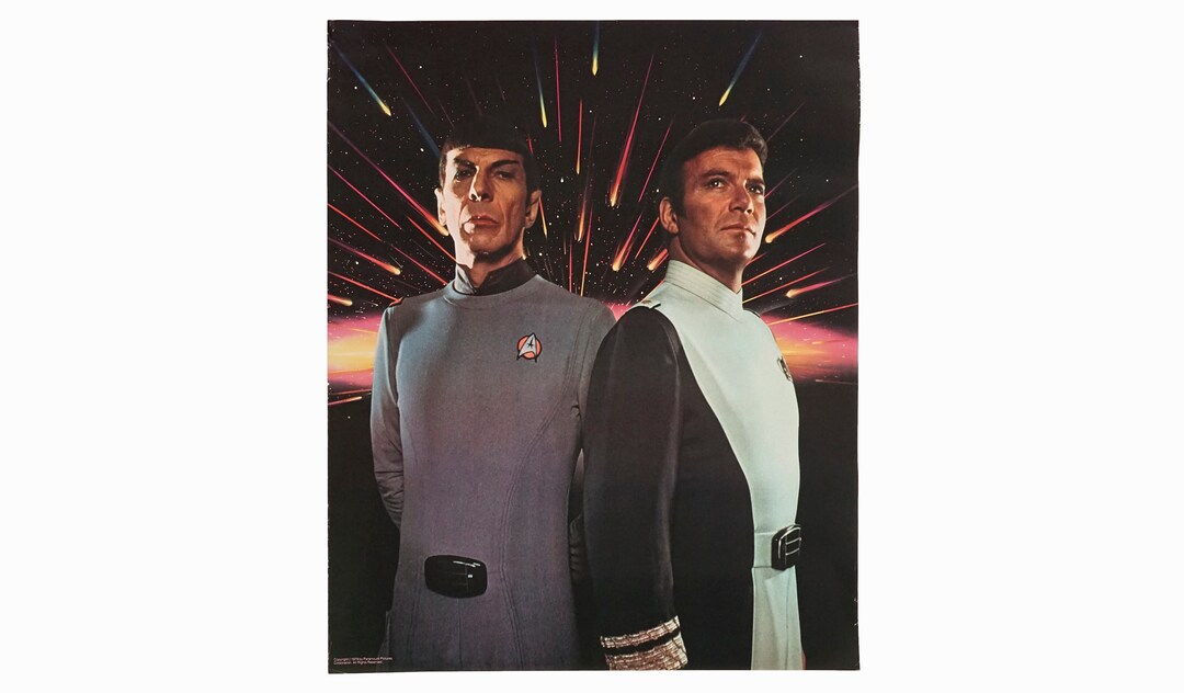 Vintage 1979 Star Trek Poster Spock & Captain Kirk - Etsy