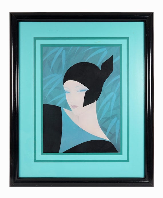 Ichiro Tsuruta Print on Paper Lithograph Japanese Mid Century