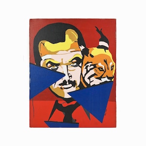 1981 Acrylic Painting on Canvas Pop Art