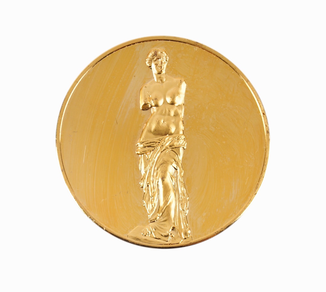 24K 金メッキ ブロンズ メダル コイン ミロのヴィーナス ギリシャ