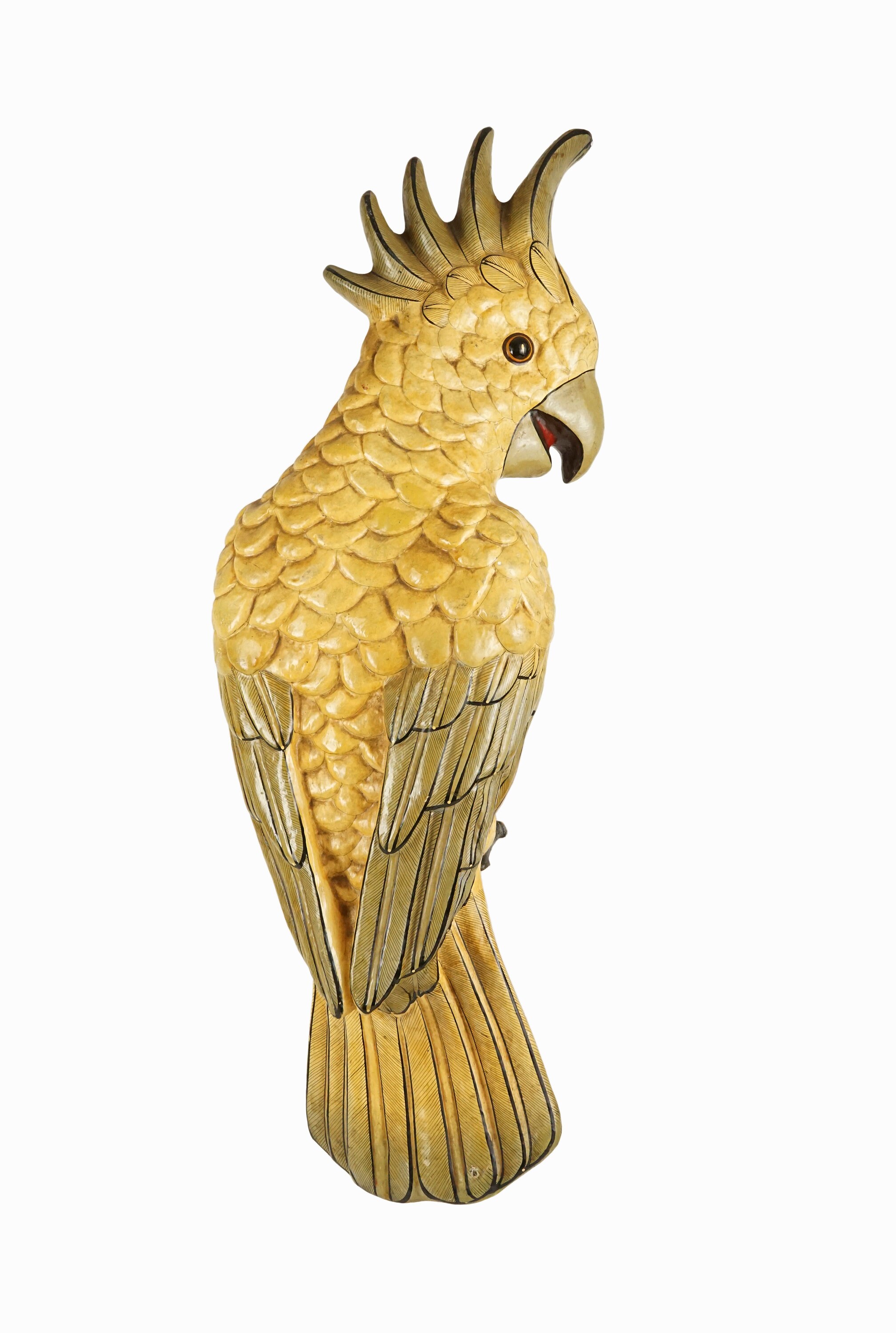 Sergio Bustamante Style Parrot Sculpture Papier Mache Bird - Etsy