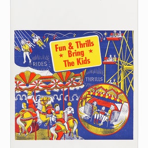 1960s Carnival Triangle Poster Co. Cardboard Print image 2