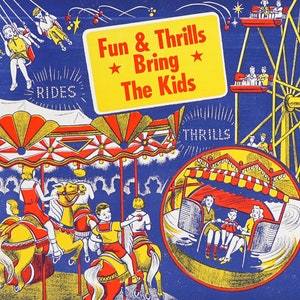 1960s Carnival Triangle Poster Co. Cardboard Print image 3