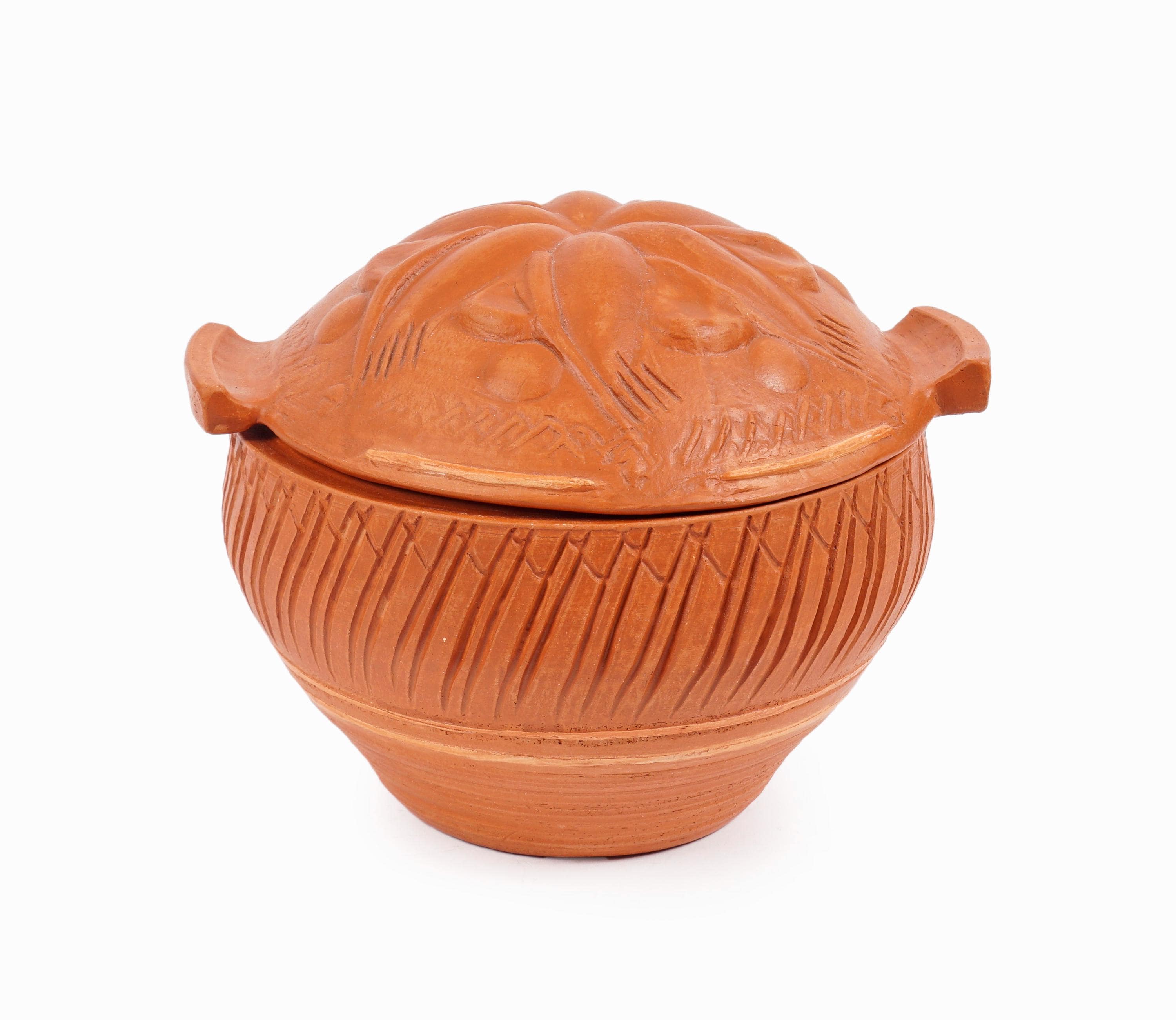 ヴィンテージ テラコッタ 蓋付き容器 花瓶 プランター オレンジ