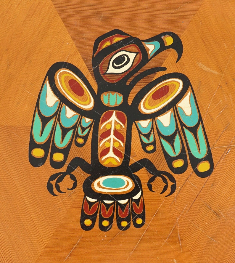 First Nations Wooden Decorative Plate Canada image 5