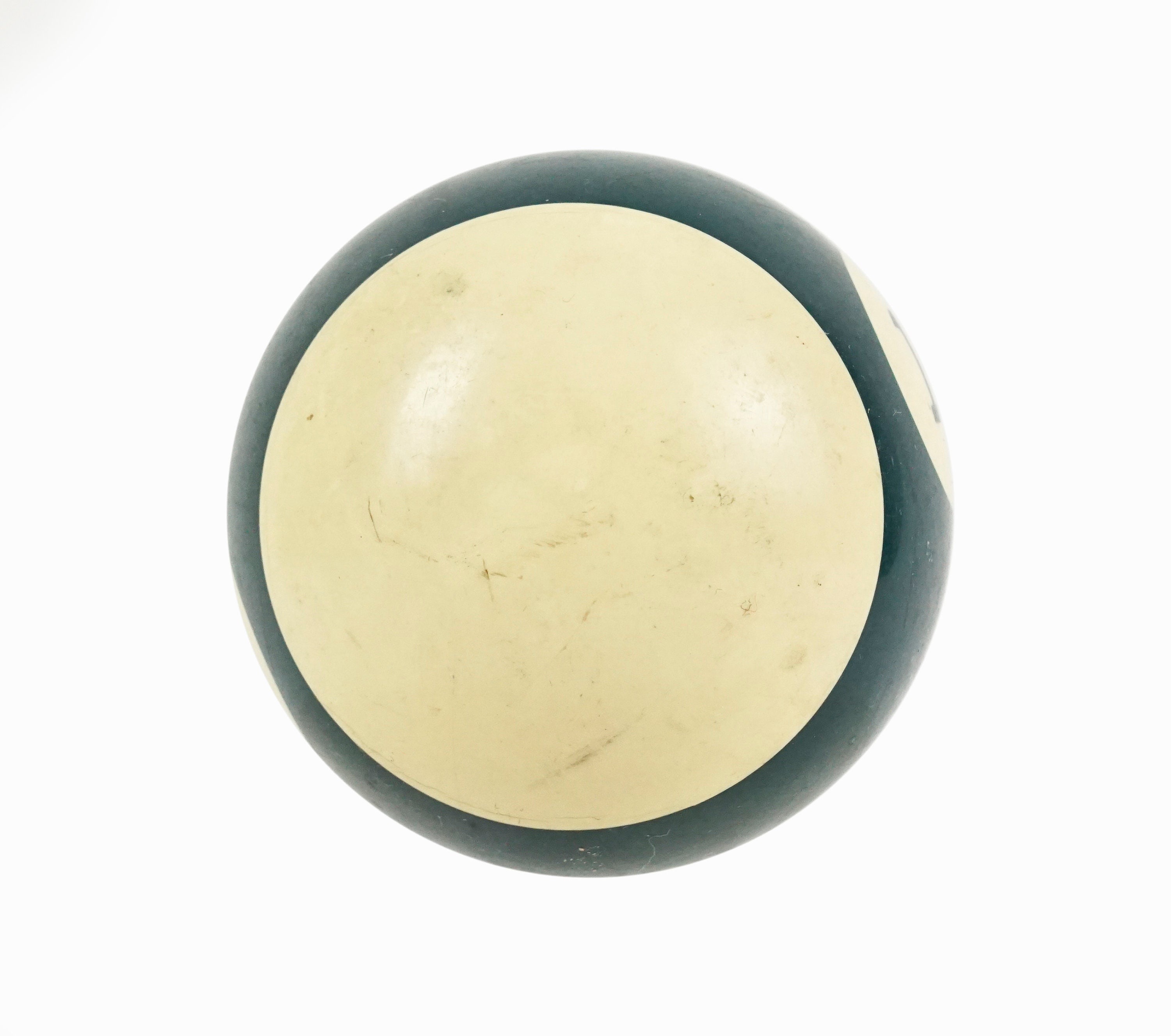 Vintage Pool Ball 14 Fourteen XIV Green White - Etsy