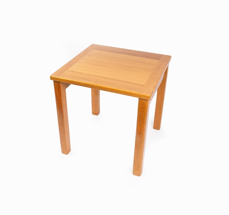 Interform Collection Teak Side Table Denmark IC Mid Century Modern image 1