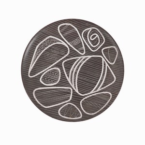 1955-57 Ingrid Atterberg Ceramic Plate &quot;Vinga&quot; Upsala Ekeby Mid Century Modern 2217