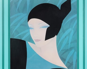 Ichiro Tsuruta Print on Paper Lithograph Japanese Mid Century