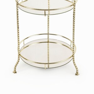 Maurice Duchin B3T Brass Table Glass Shelves Mid Century Modern image 5