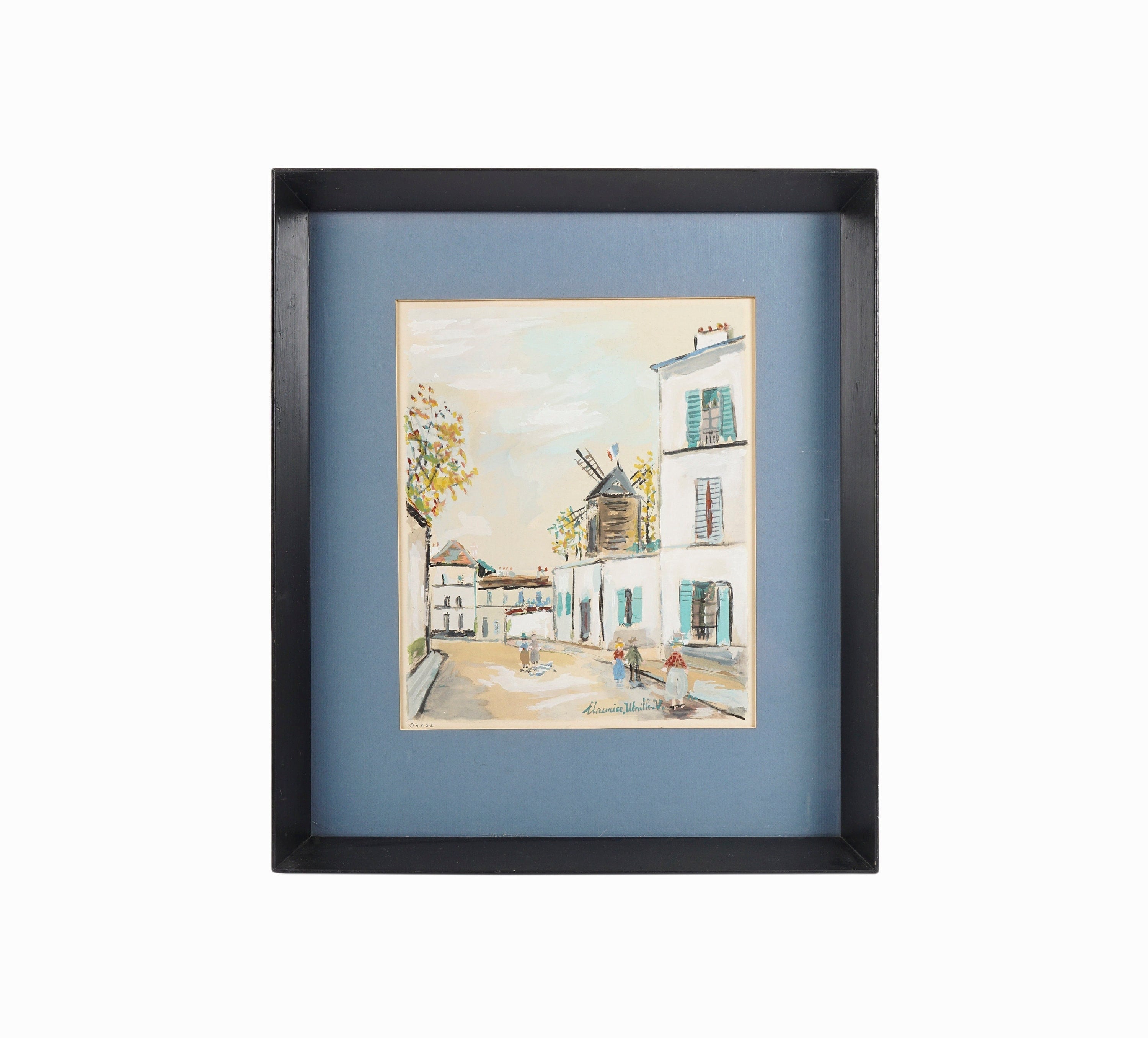 Maurice Utrillo Embellished Lithograph on Paper Cityscape