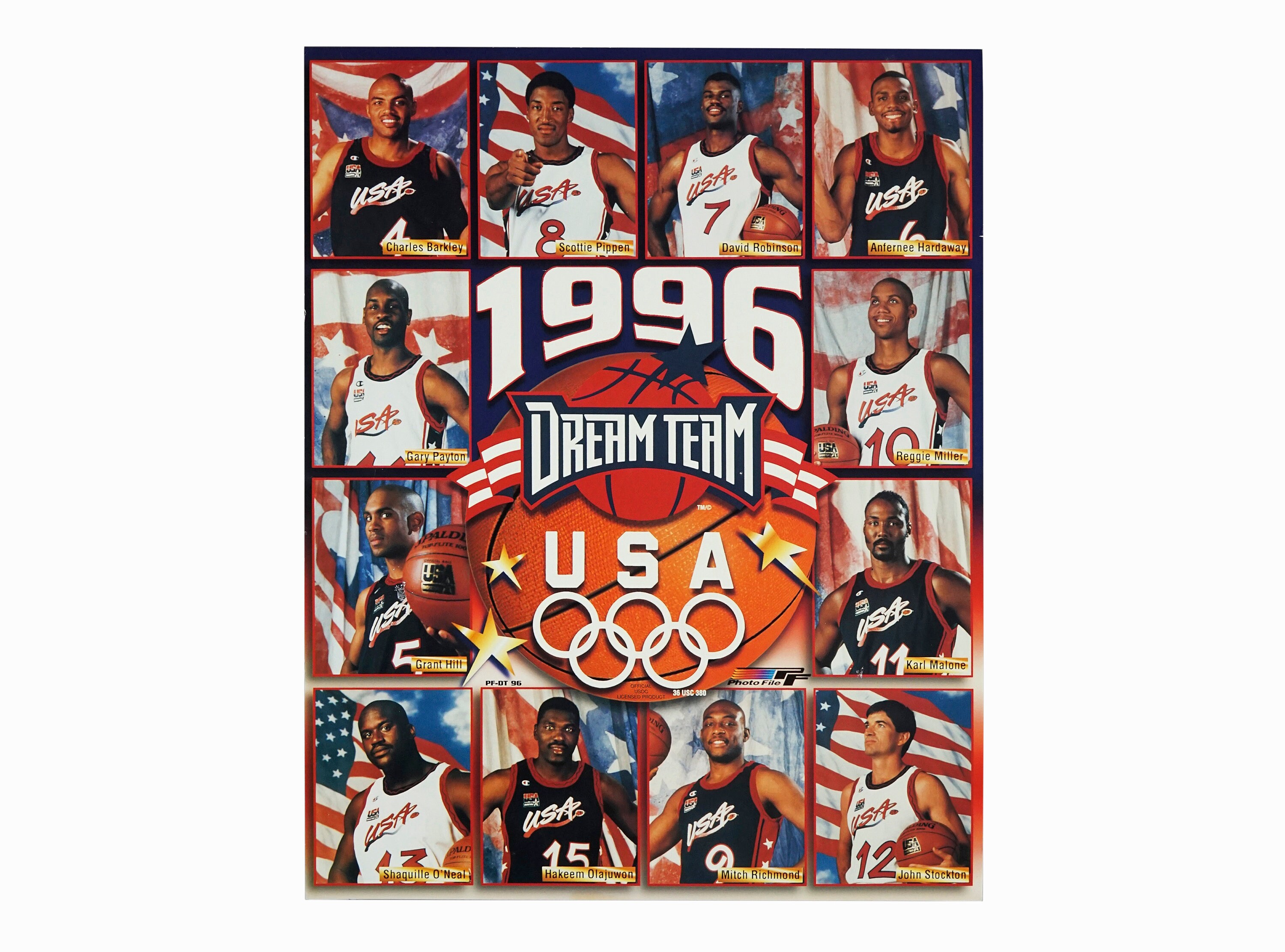 1996 Dream Team USA Basketball NBA Poster - Etsy 日本