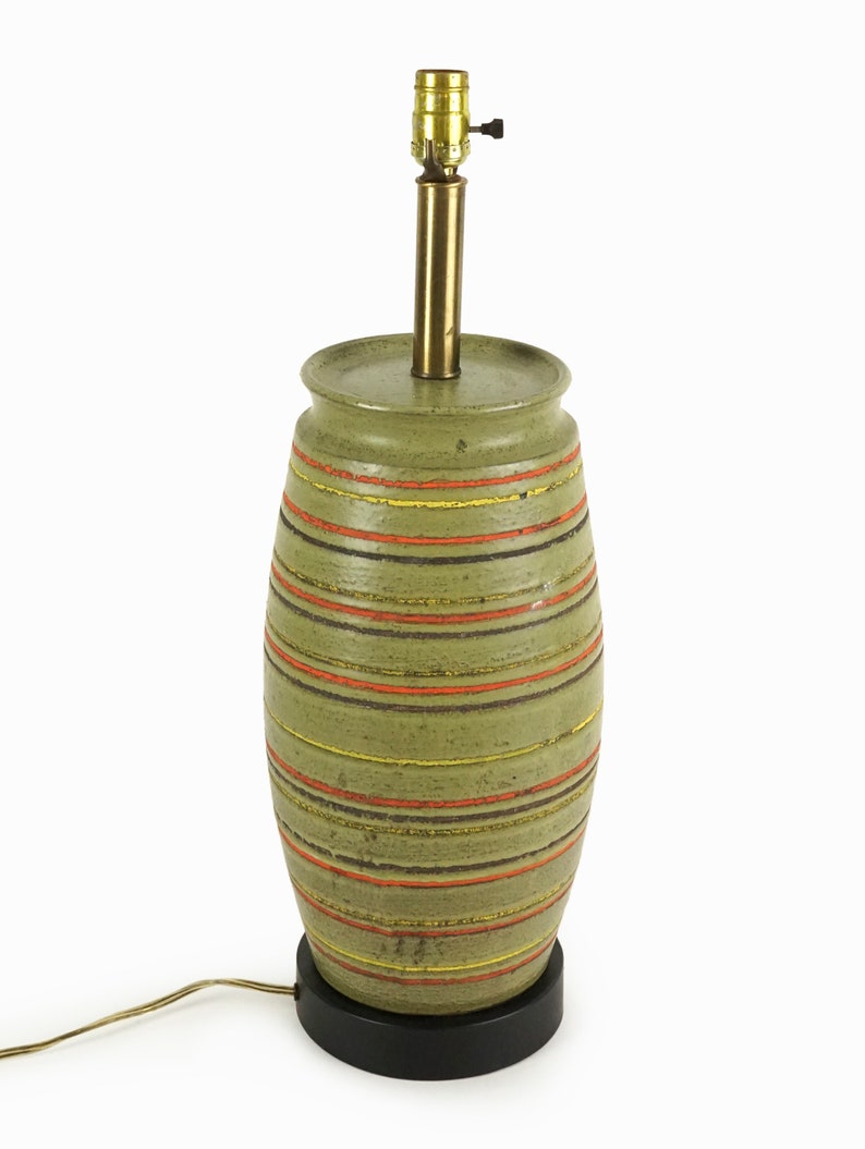 Bitossi Ceramic Lamp Large Size Mid Century Modern image 3