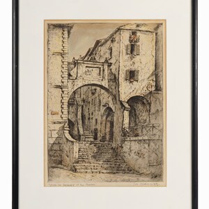 Joseph Margulies Etching on Paper Print image 2