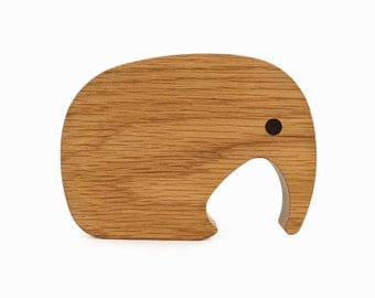 Georg Jensen Elephant Oak Wood Figurine Scandinavian