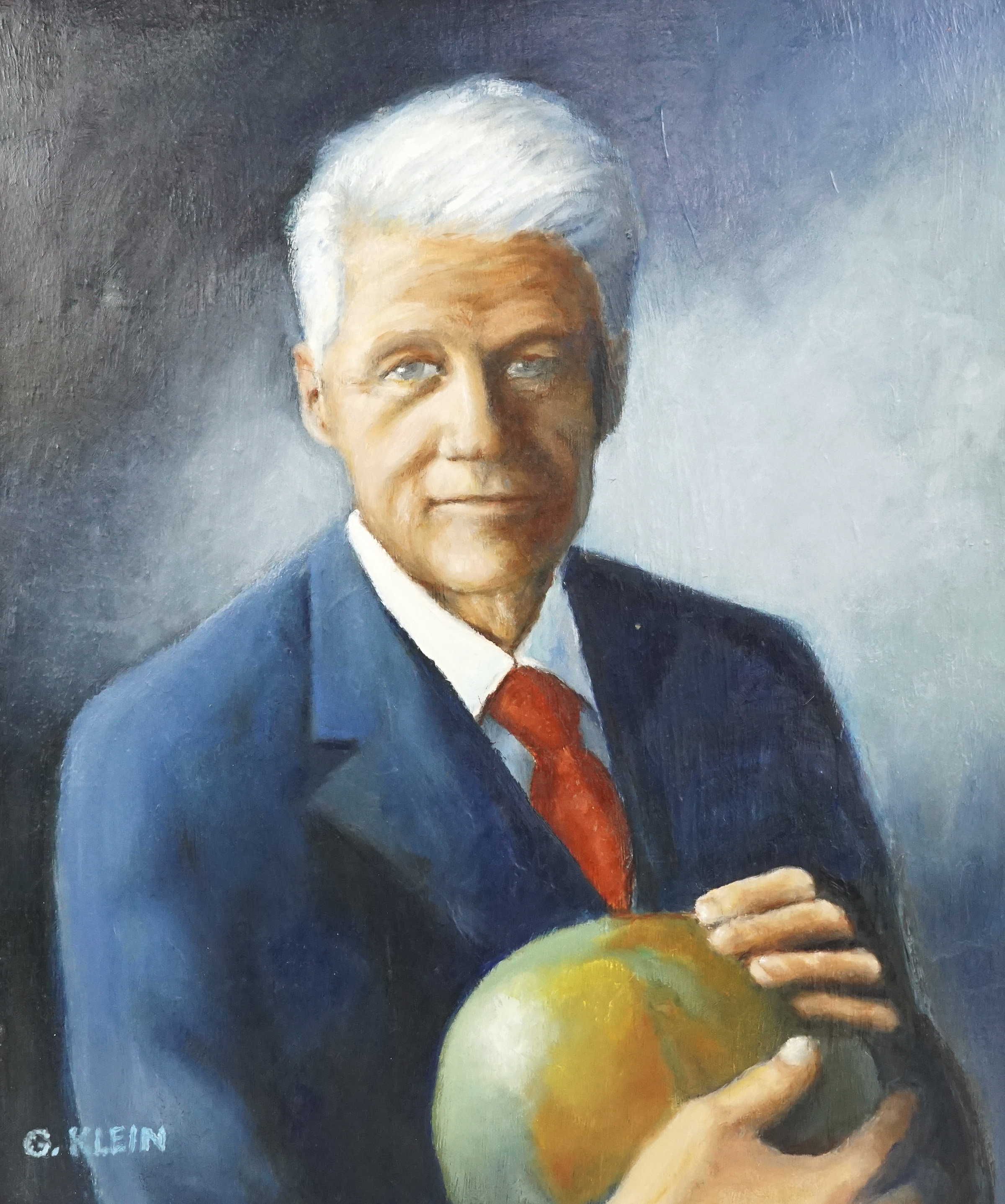 ビル・クリントンの油絵 ヴィンテージ大統領肖像画 - Etsy 日本